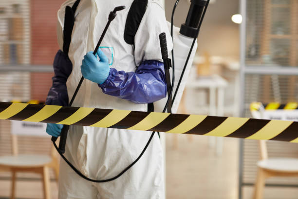 Professional Biohazard Cleanup technician working in Crosby, MN